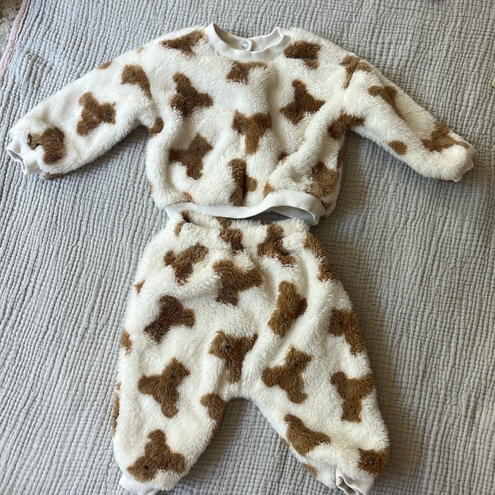 Fuzzy gap teddy bear set